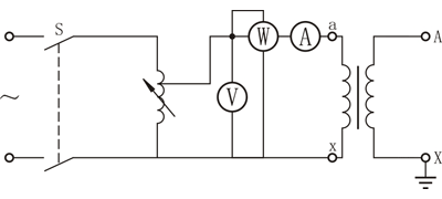 电压互感器空载励磁特性试验接线图