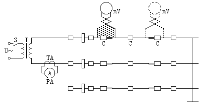 变电所测量接头电阻的试验接线
